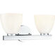 Apria 2 Light 15.75 inch Polished Chrome Vanity Light Wall Light