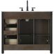 Alina 42 X 34 inch Chocolate Oak Bathroom Vanity Cabinet