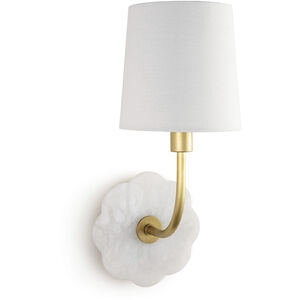 Camilla 1 Light 6 inch Natural Stone Wall Sconce Wall Light, Bent Arm