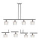 Ballston Niagra 4 Light 48 inch Brushed Satin Nickel Island Light Ceiling Light, Ballston