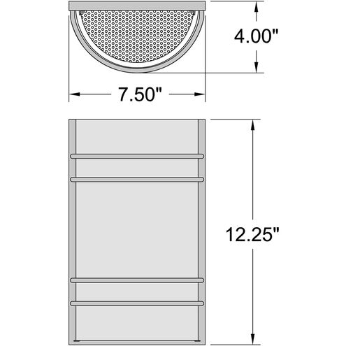 Cassi Wall Sconce Wall Light in Brushed Steel