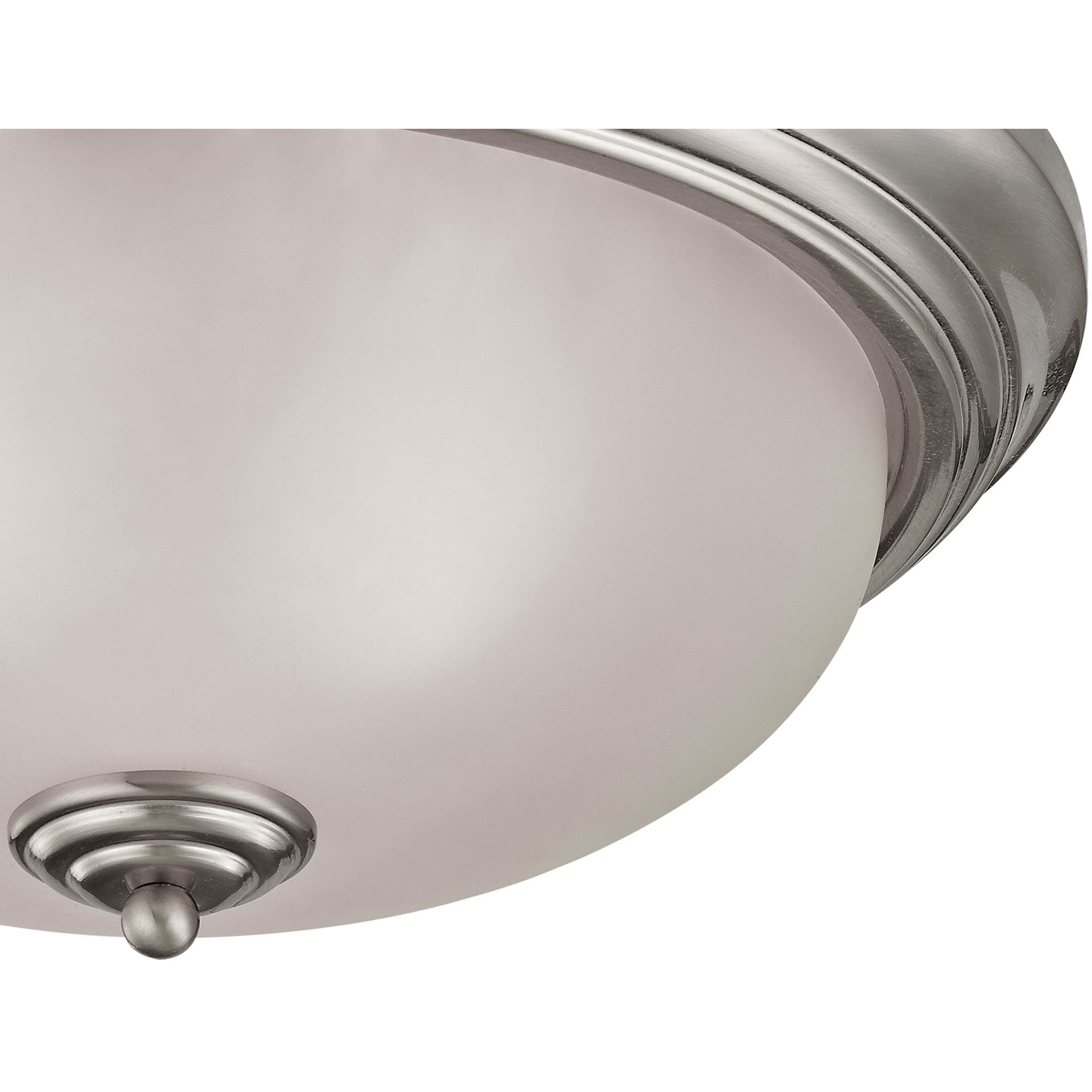 Huntington 3 Light 15 inch Brushed Nickel Flush Mount Ceiling Light