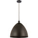 Ballston Dome LED 16 inch Oil Rubbed Bronze Mini Pendant Ceiling Light