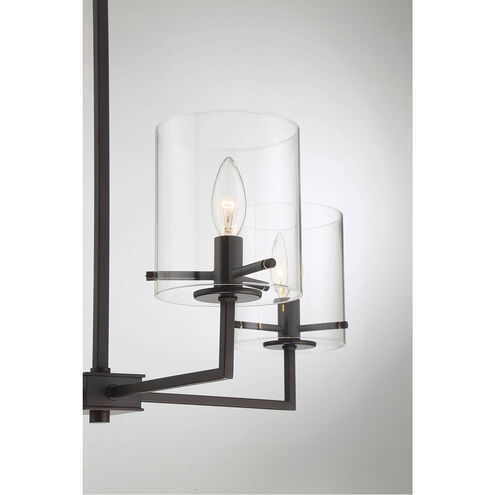 Transitional 4 Light 25.63 inch Oil Rubbed Bronze Chandelier Ceiling Light