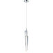 Quartz LED 4.75 inch Polished Chrome Mini Pendant Ceiling Light