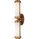 Bowland 2 Light 4.25 inch Antique Brass Bath Wall Sconce Wall Light