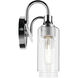 Kavi 2 Light 12.5 inch Chrome Vanity Light Wall Light