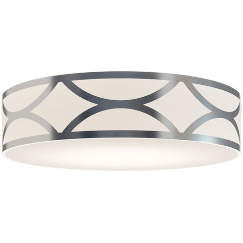 Lake LED 30 inch Painted Nickel Flush Mount Ceiling Light in Incandescent
