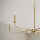 Ilia 6 Light 34 inch Brushed Gold Chandelier Ceiling Light