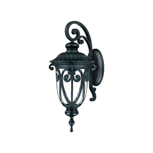 Naples 1 Light 23 inch Matte Black Exterior Wall Mount