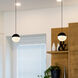 Artisan Collection/RAVELLO Series 4.75 inch Black Pendant Ceiling Light