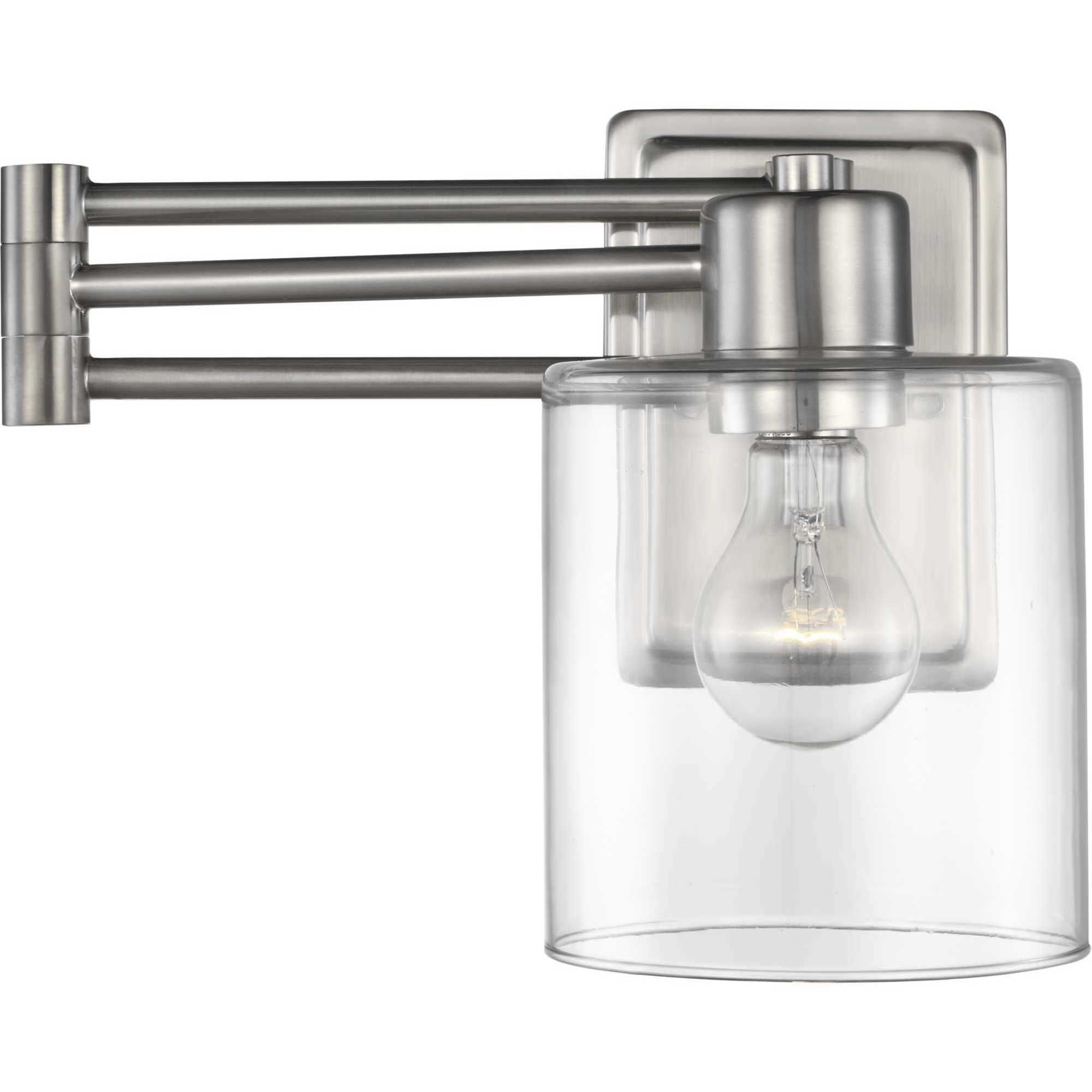 Milner 10 inch 60.00 watt Brushed Nickel Swing Arm Wall Light