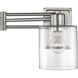 Milner 10 inch 60.00 watt Brushed Nickel Swing Arm Wall Light