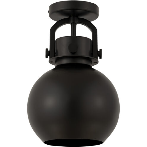 Newton Sphere 1 Light 8 inch Matte Black Flush Mount Ceiling Light