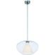 Soft 1 Light 17 inch Chrome Pendant Ceiling Light