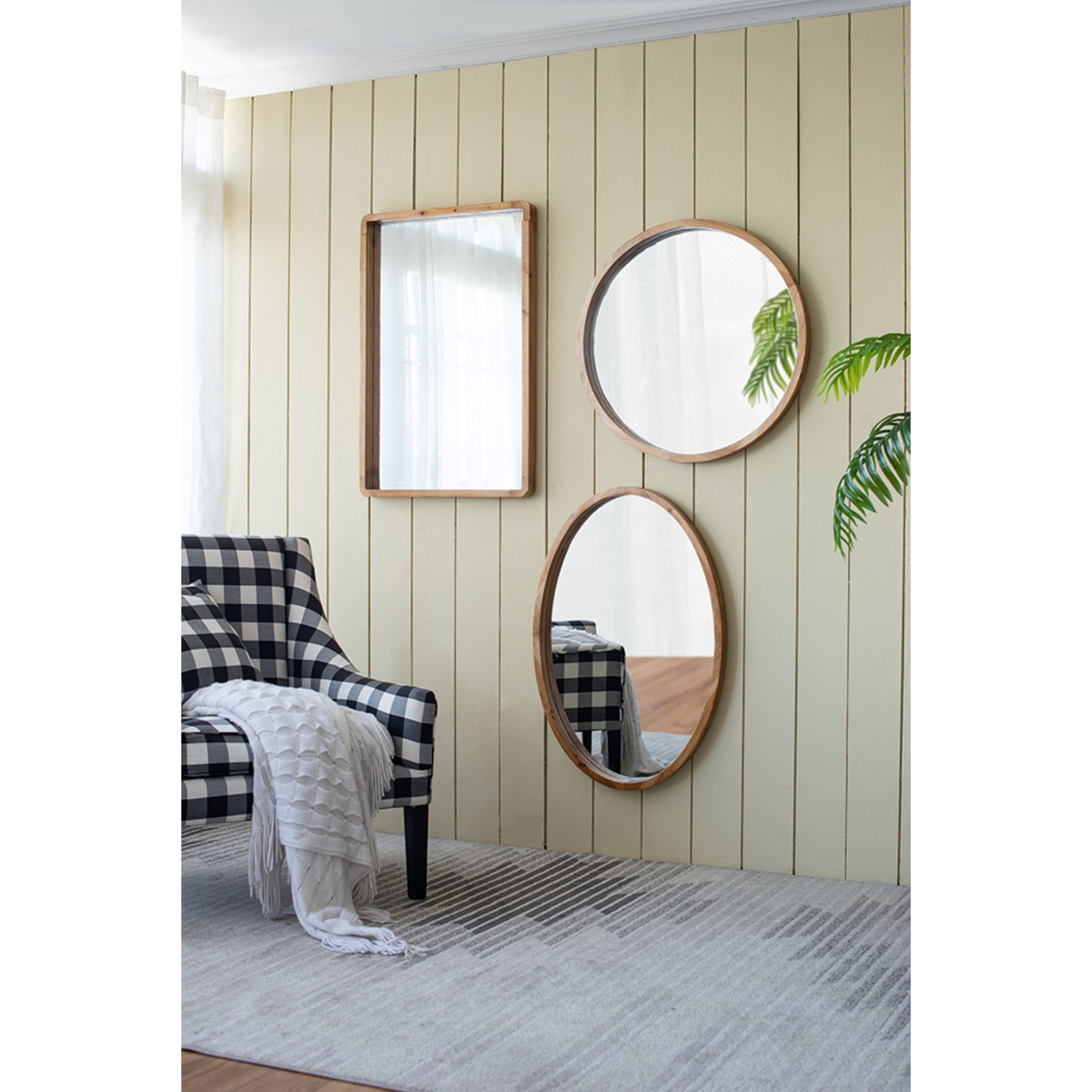 Charleston 27.6 X 27.6 inch Brown Wall Mirror