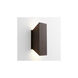 Duo 2 Light 12 inch Oiled Bronze Outdoor Wall Sconce