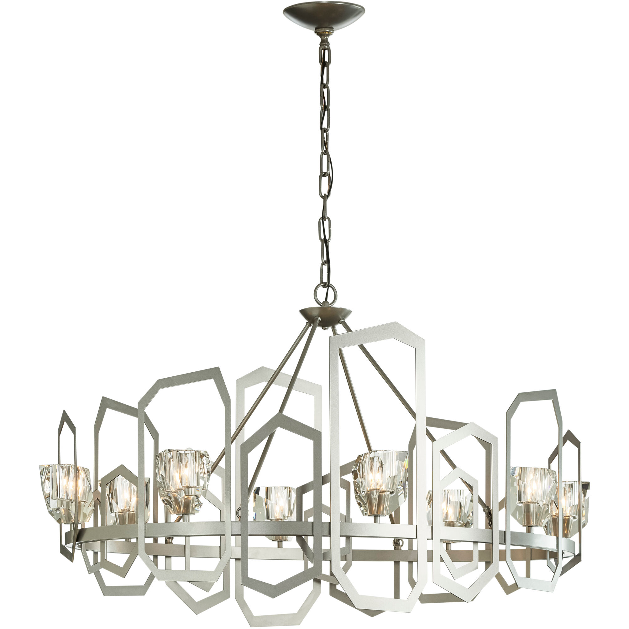 Gatsby 8 Light 45.3 inch Vintage Platinum Chandelier Ceiling Light