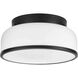 Parkhurst 2 Light 11.25 inch Matte Black Flush Mount Ceiling Light