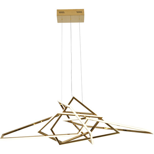 Canada LED 66 inch Gold LED Chandelier Ceiling Light