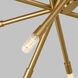 C&M by Chapman & Myers Eastyn 12 Light 22.5 inch Burnished Brass Chandelier Ceiling Light