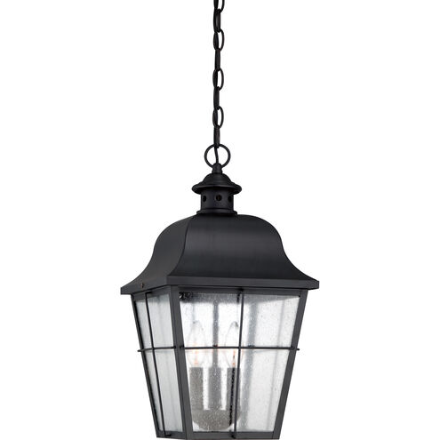 Millhouse 3 Light 10 inch Mystic Black Outdoor Hanging Lantern