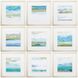 Abstract Collection Blue Framed Art