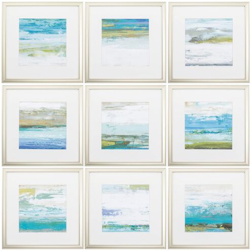 Abstract Collection Blue Framed Art