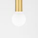 Dani 1 Light 5.25 inch Aged Brass Pendant Ceiling Light