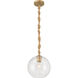 Elyric 1 Light 9.75 inch Legacy Brass Mini Pendant Ceiling Light