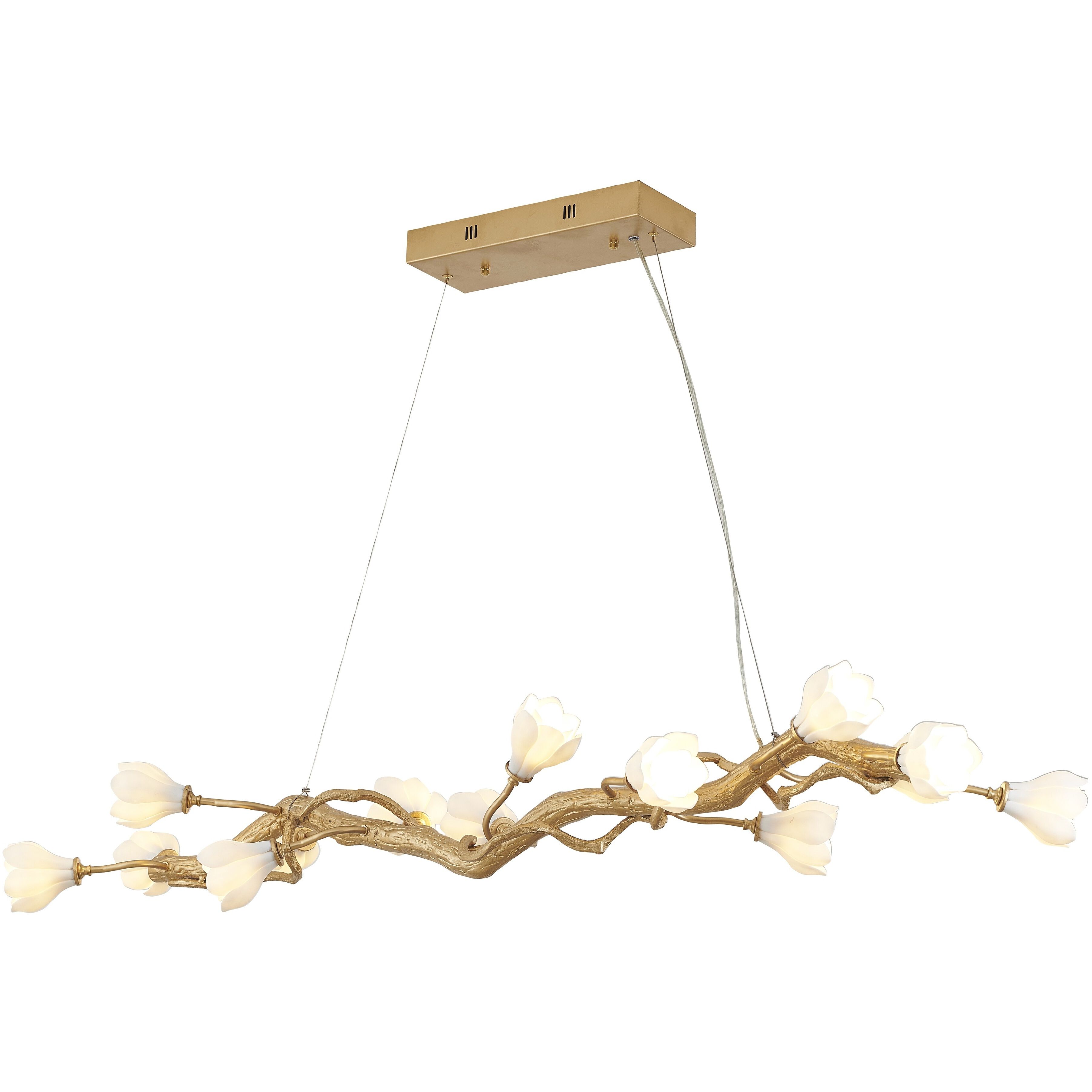 Canada 14 Light 17.7 inch Gold Chandelier Ceiling Light