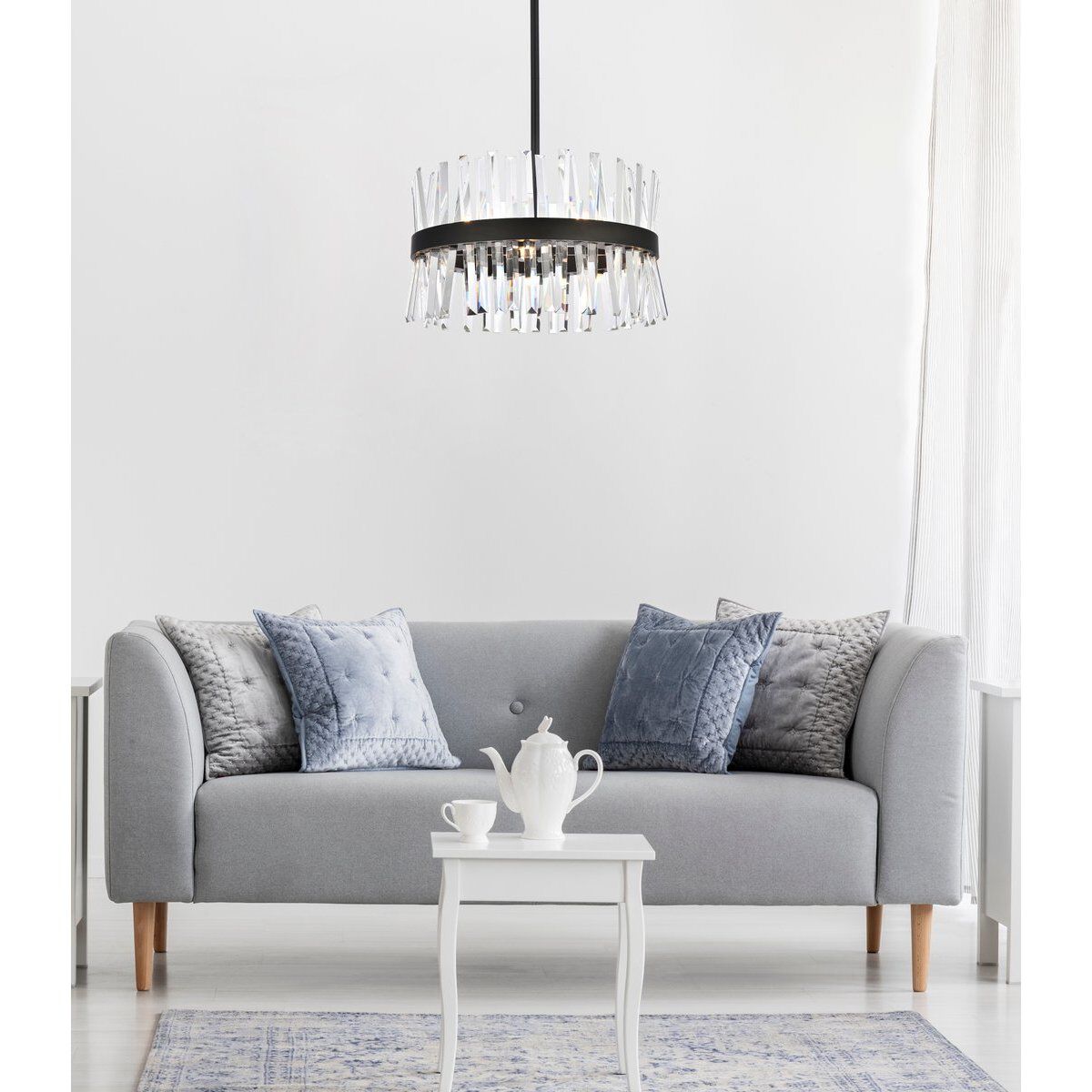 Serephina 10 Light 20 inch Black Pendant Ceiling Light