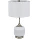 Palmyra 27 inch 150.00 watt Antique Silver Table Lamp Set Portable Light