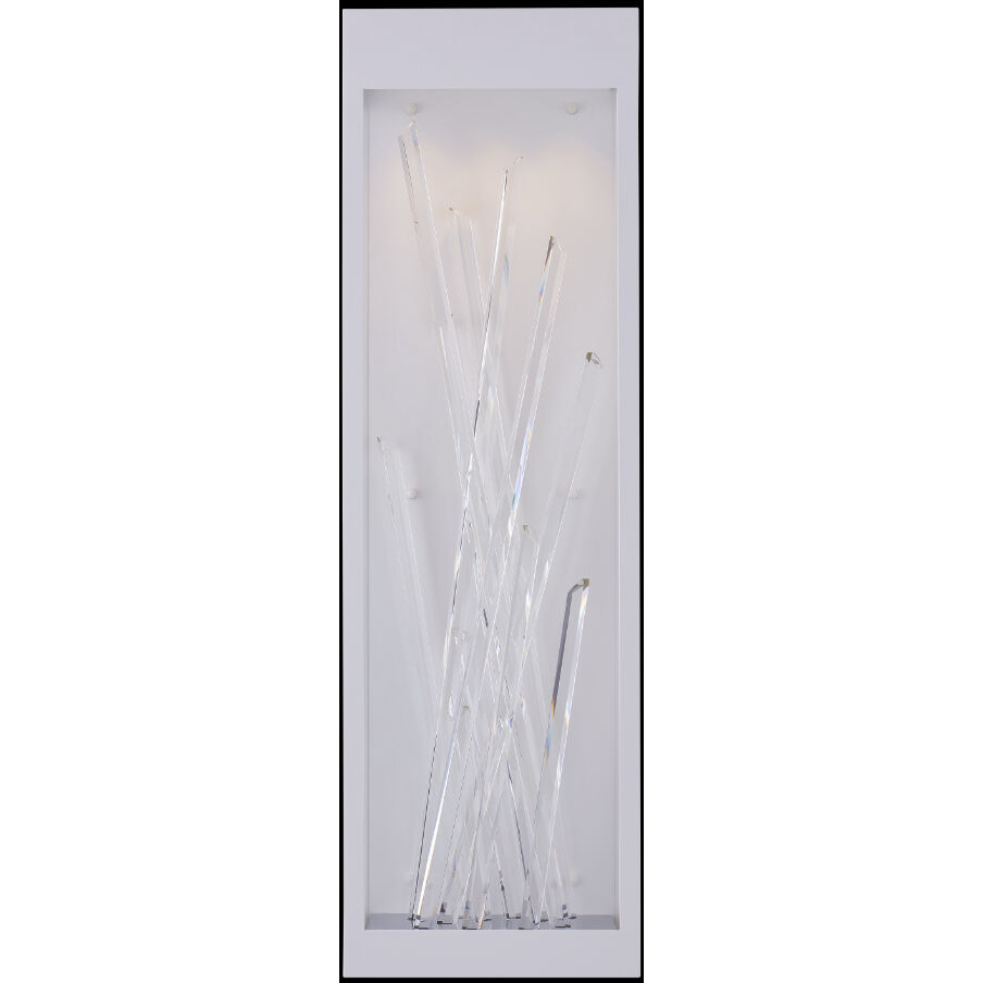 Arpione Esterno 36 inch Matte White Outdoor Wall Sconce