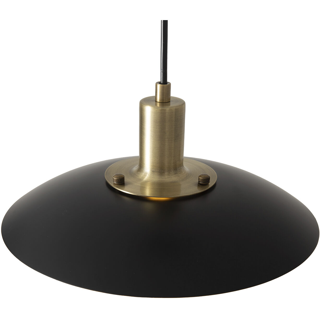 Rancho Mirage LED 12 inch Matte Black and Weathered Brass Pendant Ceiling Light, Small