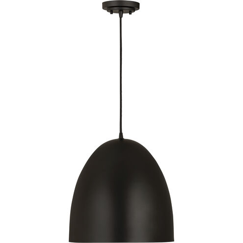 Z-Studio 3 Light 19 inch Satin Black Pendant Ceiling Light in Matte Black
