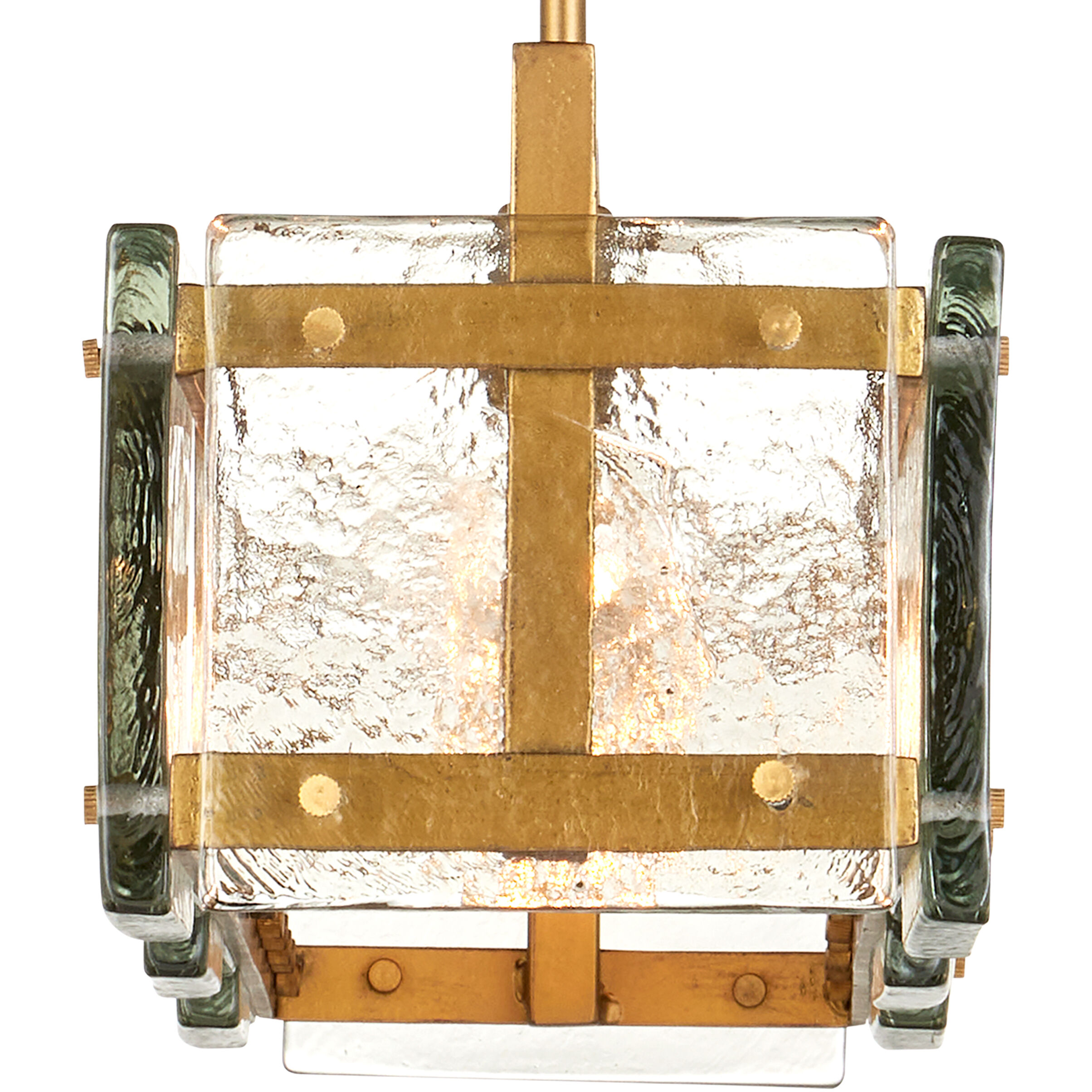 Countervail 6 Light 39.5 inch Clear/Antique Brass Chandelier Ceiling Light