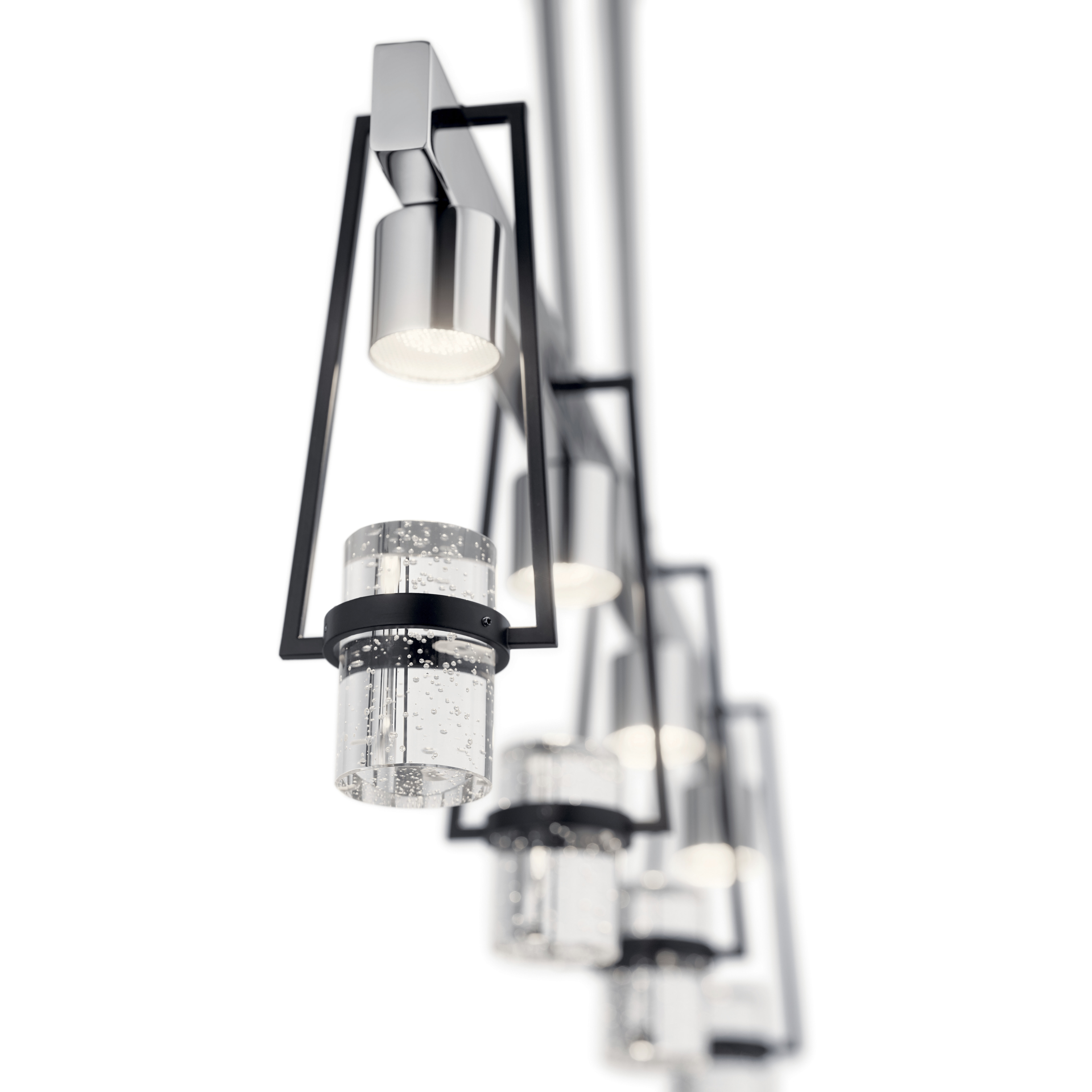 Ayse LED 3.75 inch Matte Black Chandelier Ceiling Light, Linear (Single)