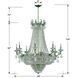 Majestic 20 Light 46 inch Historic Brass Chandelier Ceiling Light in Clear Hand Cut