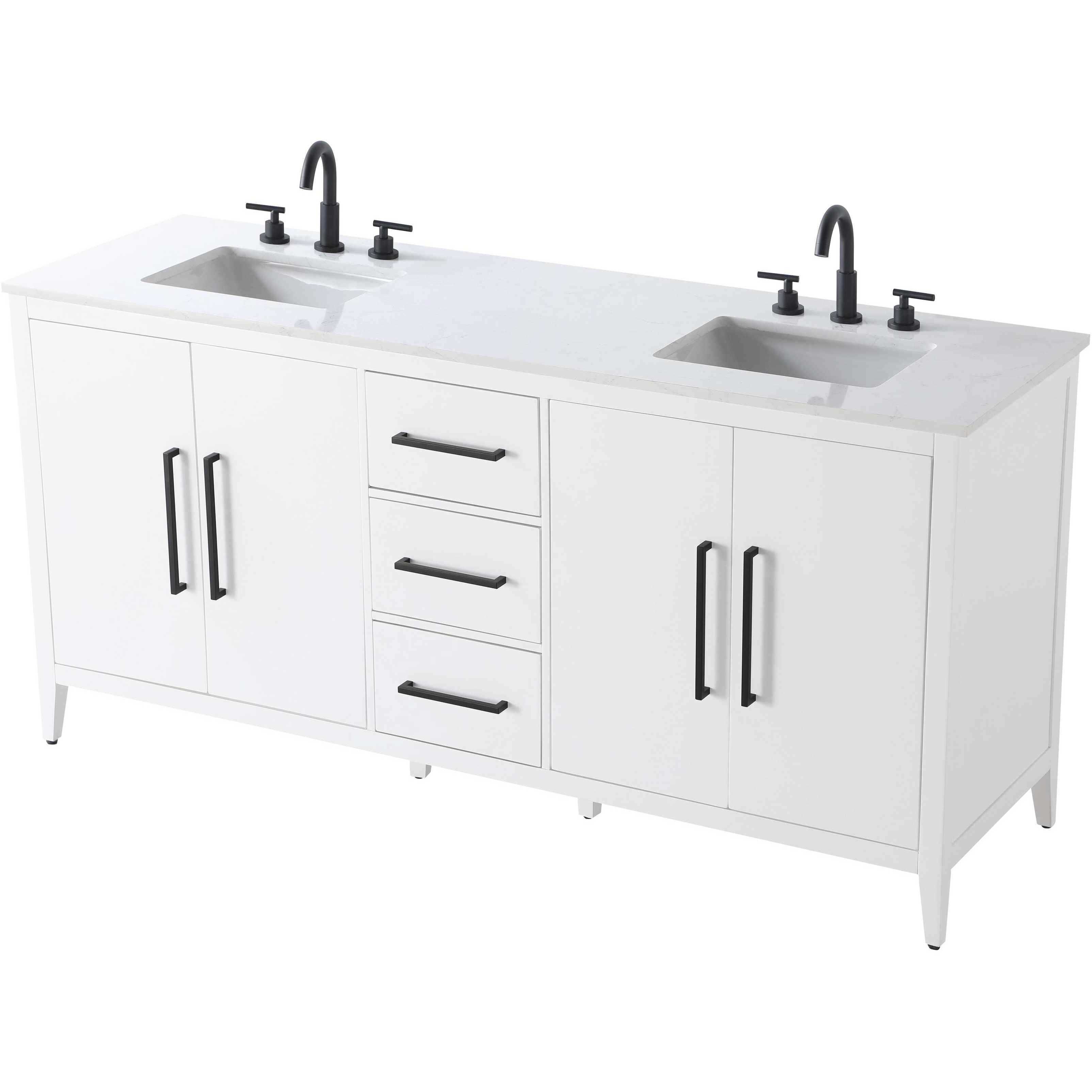 Millie 72 X 35 inch White Bathroom Vanity Cabinet