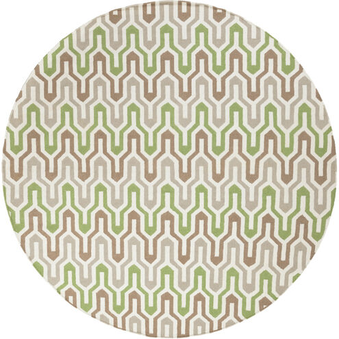 Fallon 96 X 96 inch Dark Green, Ivory, Camel Rug