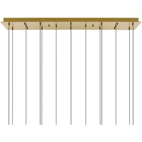 Lava LED 48 inch Brass Chandelier Ceiling Light
