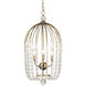 Voliere 3 Light 14.5 inch Havana Gold Pendant Ceiling Light