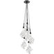Blossom LED 13.5 inch Matte Black Pendant Ceiling Light in 2700K LED, Cluster