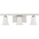Ridgedale 3 Light 25 inch Brushed Nickel Bath Vanity Wall Light