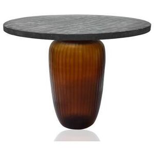 Jali 20.75 X 20 inch Amber Side Table, Large