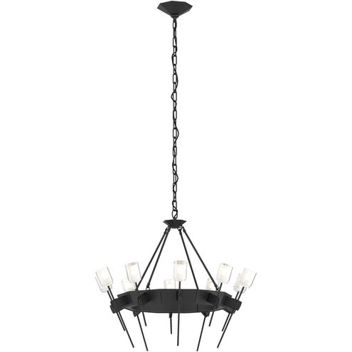 Echo 10 Light 32.2 inch Black Chandelier Ceiling Light