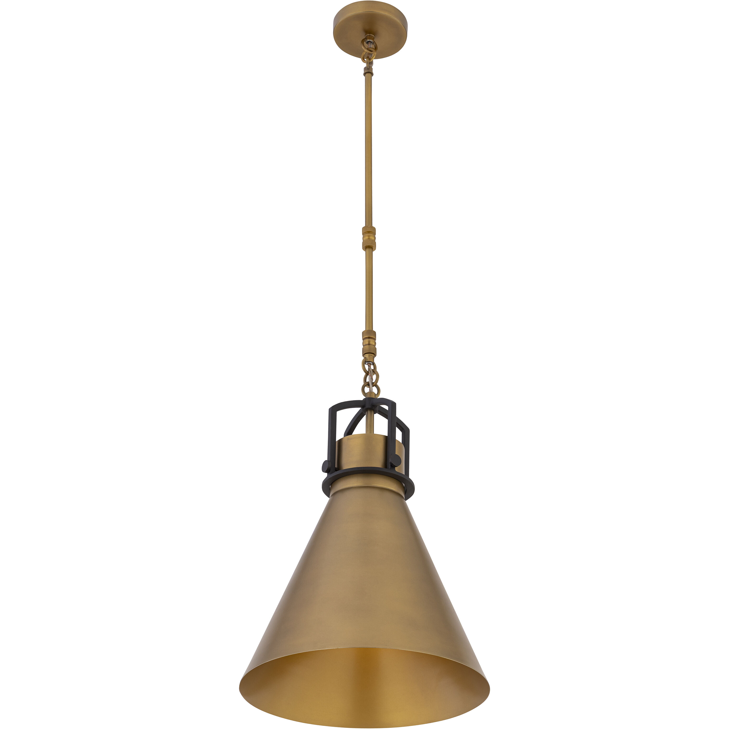 Fenric 1 Light 13.75 inch Legacy Brass and Dark Bronze Pendant Ceiling Light