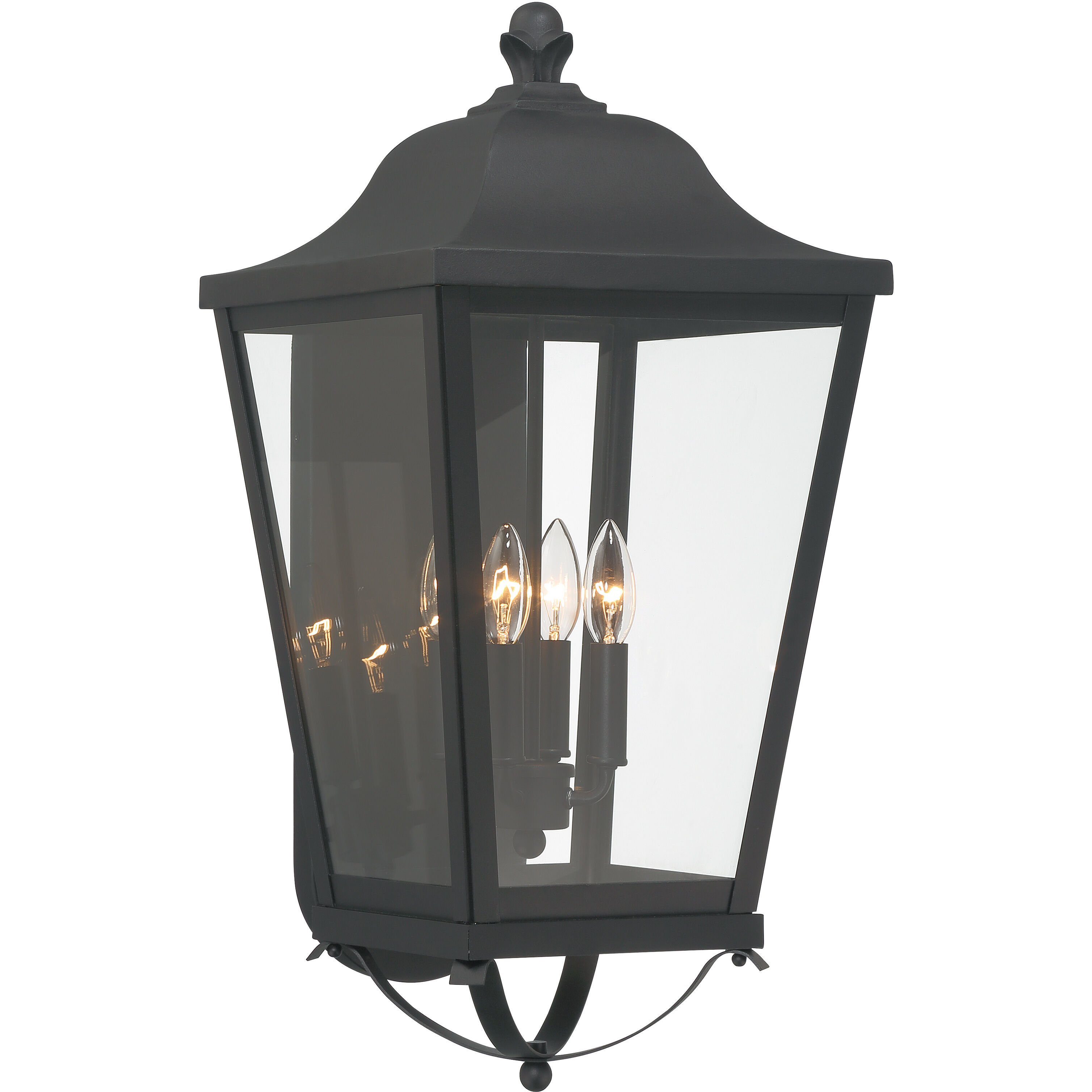 Savannah 4 Light 25 inch Sand Coal Outdoor Wall Mount, The Great Outdoors