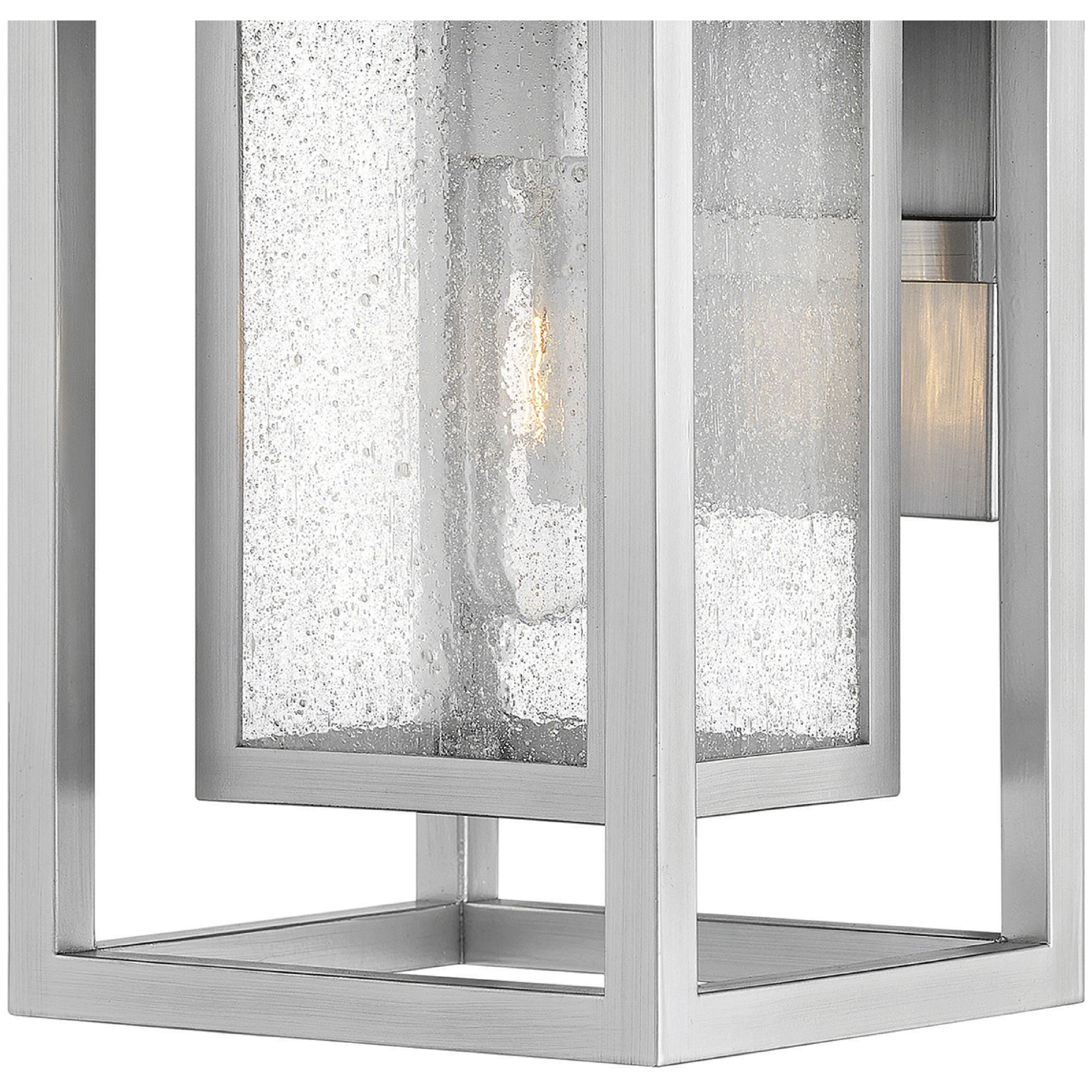 Coastal Elements Republic Outdoor Wall Mount Lantern in Satin Nickel, Non-LED, Estate Series